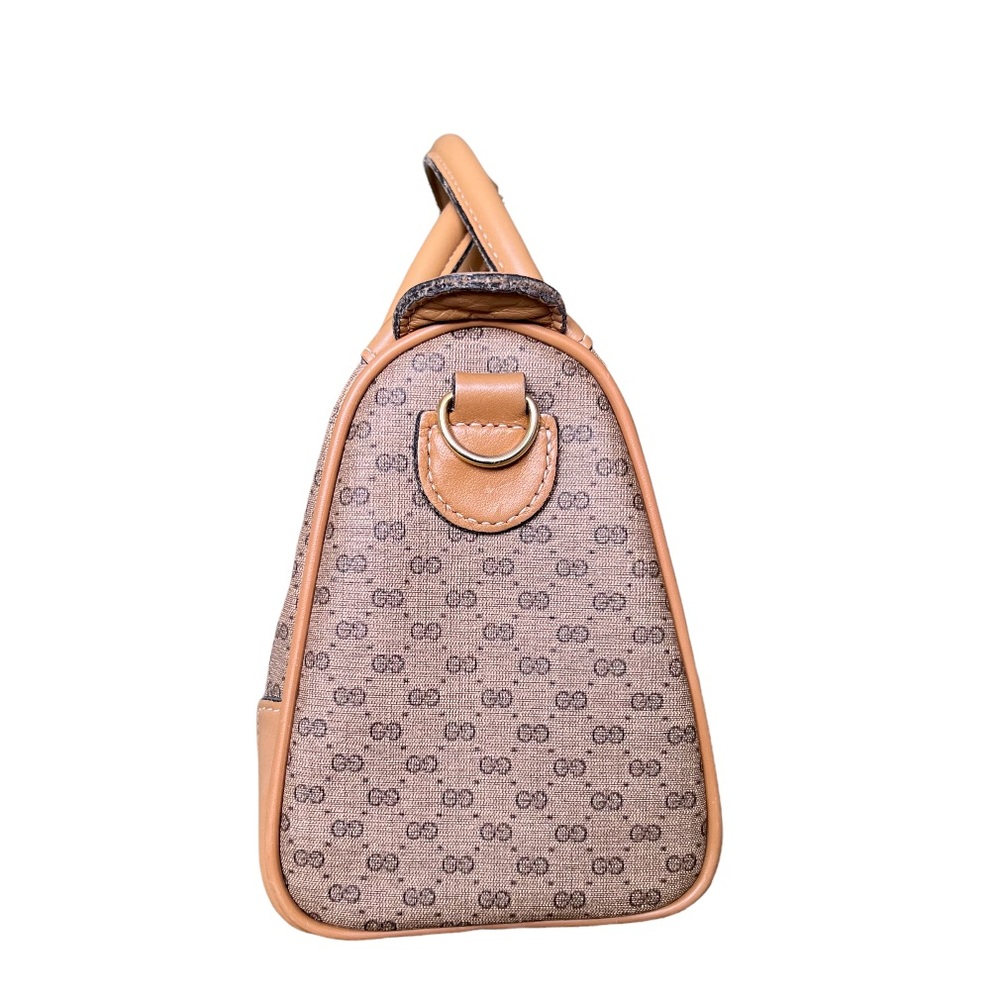 Gucci • Authentic Vintage Micro Monogram GG Leather Boston Bag Handbag - Picture 5 of 11